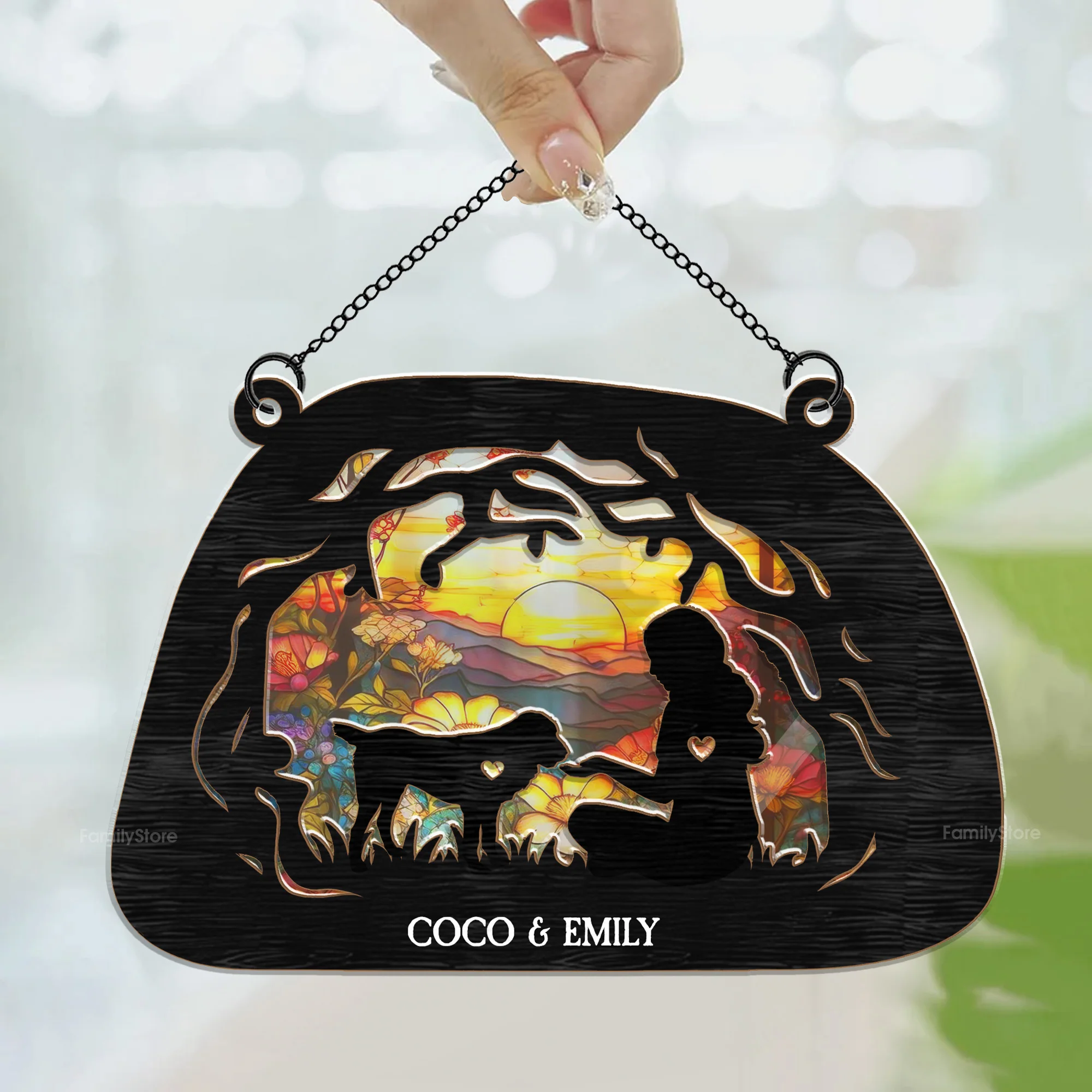 I Found A Paw - Memorial Gift For Dog Mom, Dog Lovers - Personalized Window Hanging Window Hanging Suncatcher Ornament - CLP05 NA94 - Image 3