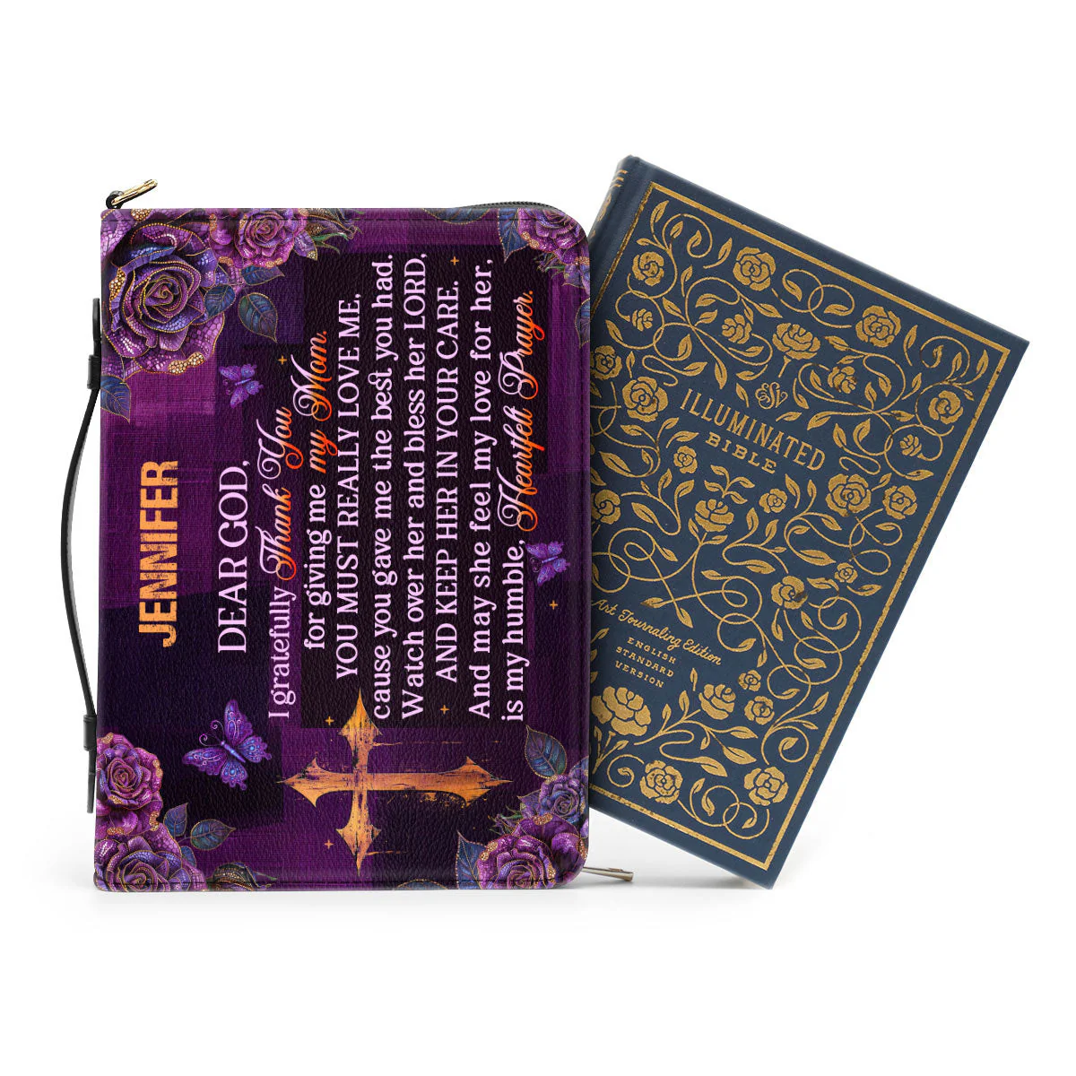 I Gratefully For Giving Me My Mom - Awesome Personalized Bible Covers - AT4081215 - Image 3