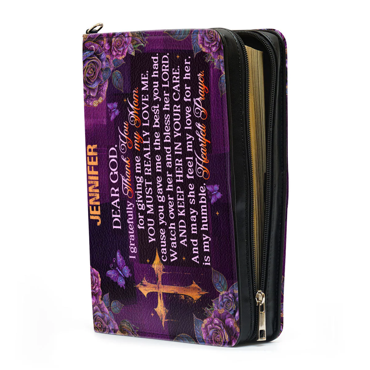 I Gratefully For Giving Me My Mom - Awesome Personalized Bible Covers - AT4081215 - Image 4