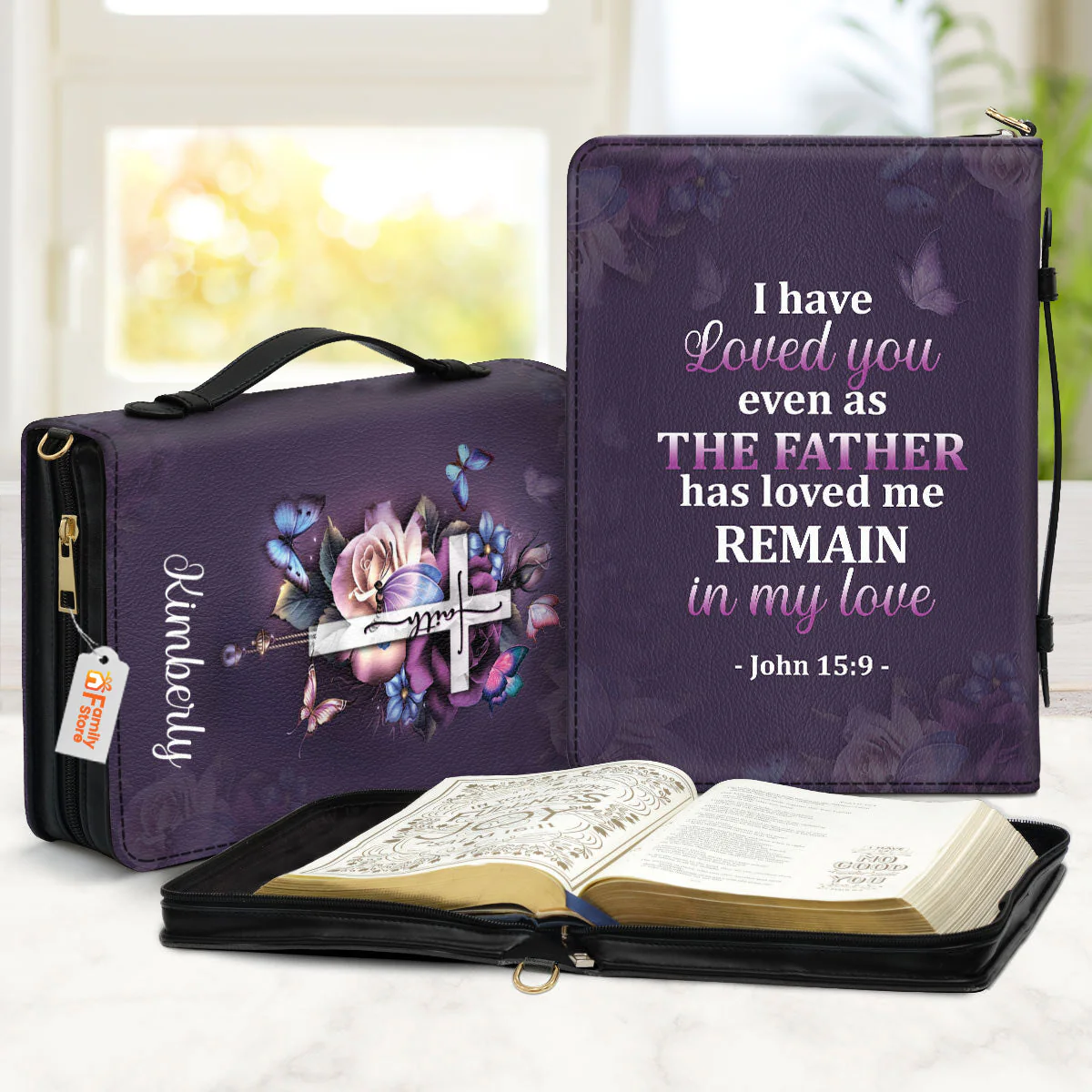 I Have Love You Even As The Father Has Loved Me - Unique Personalized Bible Covers - AT4082445 - Image 2