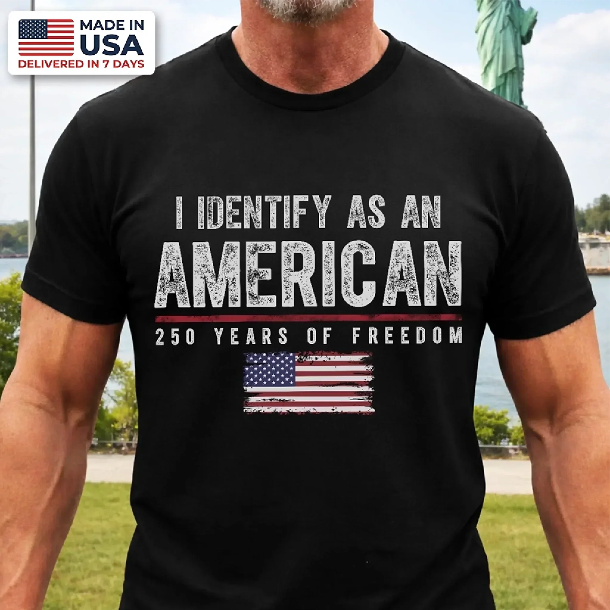 I Identify As An American 250 Years Of Freedom - Patriotic Shirt - Gift For Patriots