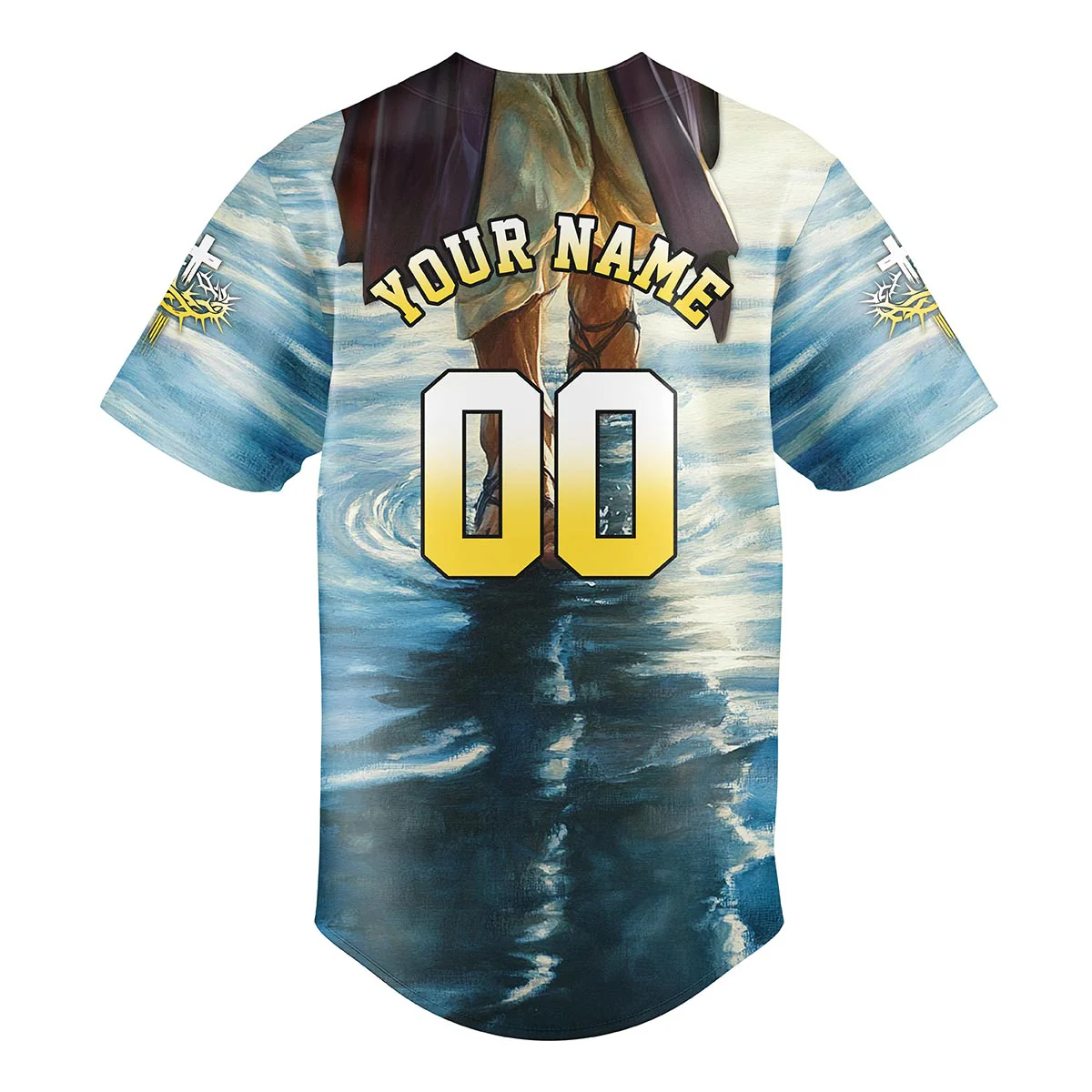 I Just Wanna Sit At The Feet Of Jesus Baseball Jersey Bundle - Image 4