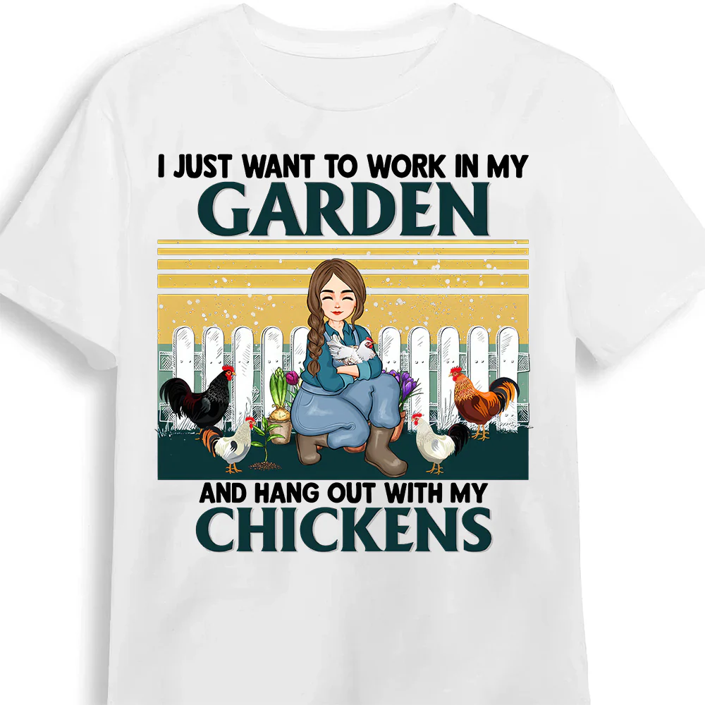 I Just Want To Work In My Garden - Personalized Shirt - Gift For Mom, Grandma, Mothers Day, Plant Lovers | GR17 NA94