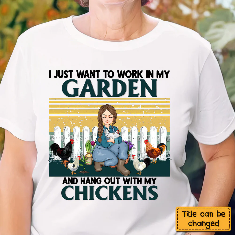 I Just Want To Work In My Garden - Personalized Shirt - Gift For Mom, Grandma, Mothers Day, Plant Lovers | GR17 NA94 - Image 2