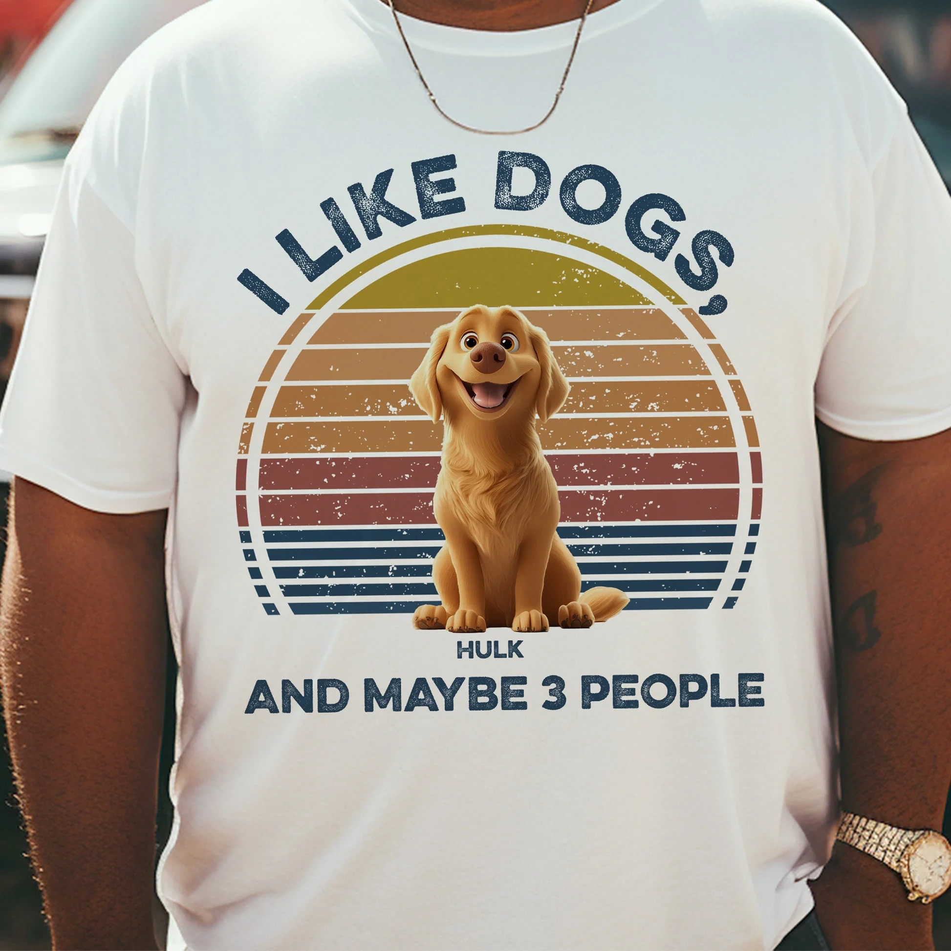 I Like Dogs And Maybe 3 People Cartoon Dog - Personalized Shirt - Gift for Pet Owners, Pet Lovers, Dog Mom | CLP15 NH96 - Image 3