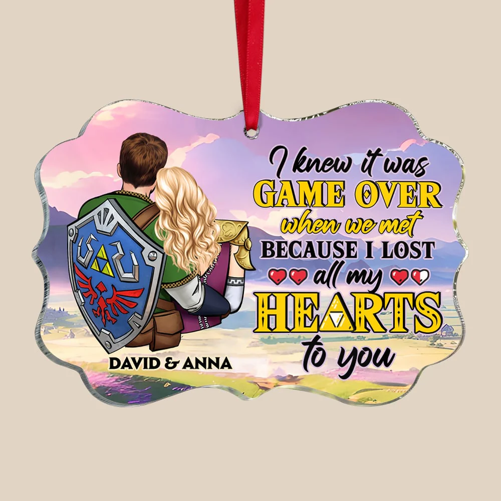 I Lost All My Heart For You - Gift For Couple, Husband Wife - Personalized Acrylic Ornament CL32 NH96 - Image 3