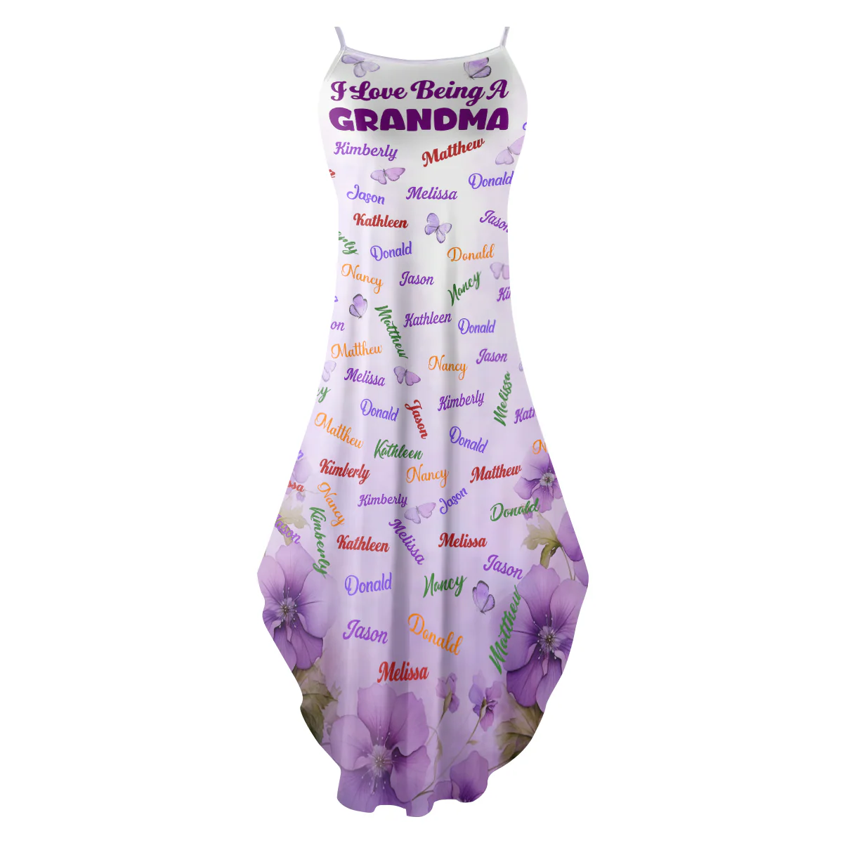 I Love Being A Grandma - Personalized Maxi Dress - Gift For Mom, Grandma - Image 4