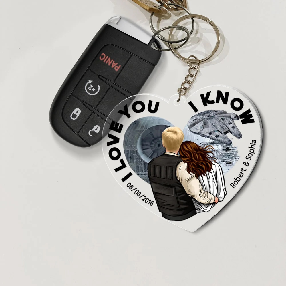 I Love You, As Always - Personalized Acrylic Keychain - Gift For Couple, Husband Wife, Anniversary Gift | CL19 NA94