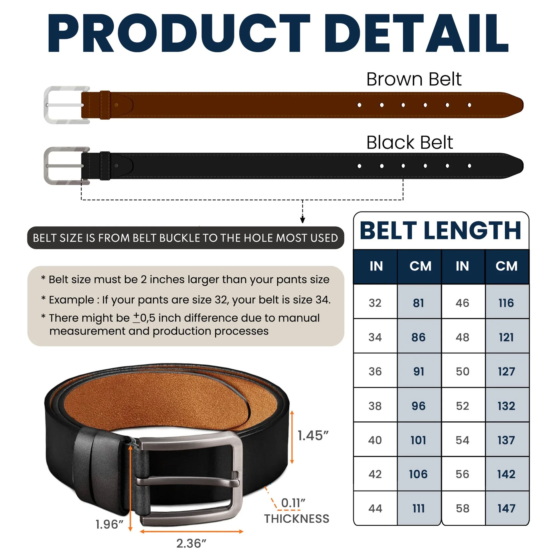 I Love You For Who You Are But - Personalized Engraved Leather Belt - Gift For Boyfriend - Image 5