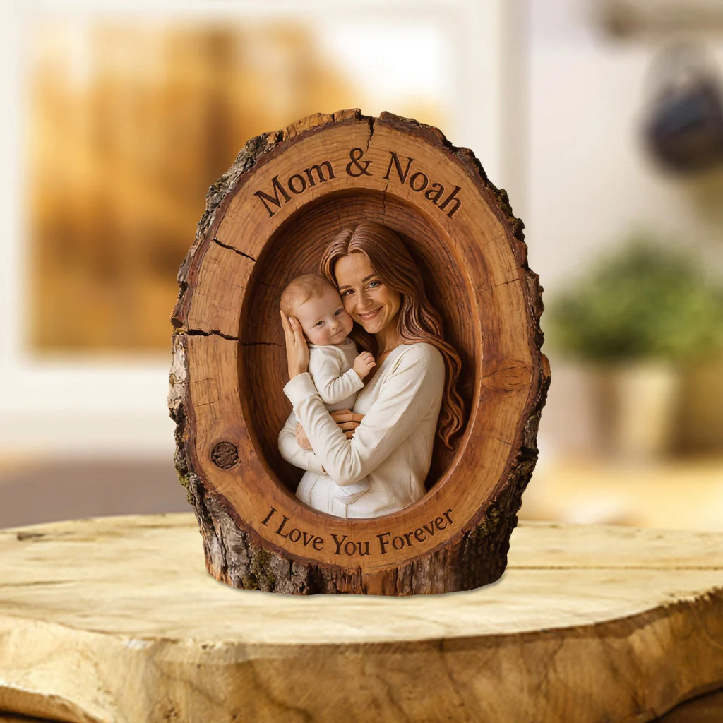 I Love You Forever - Personalized Mother Custom Shaped Acrylic Plaque - Gift For Mom - Image 2