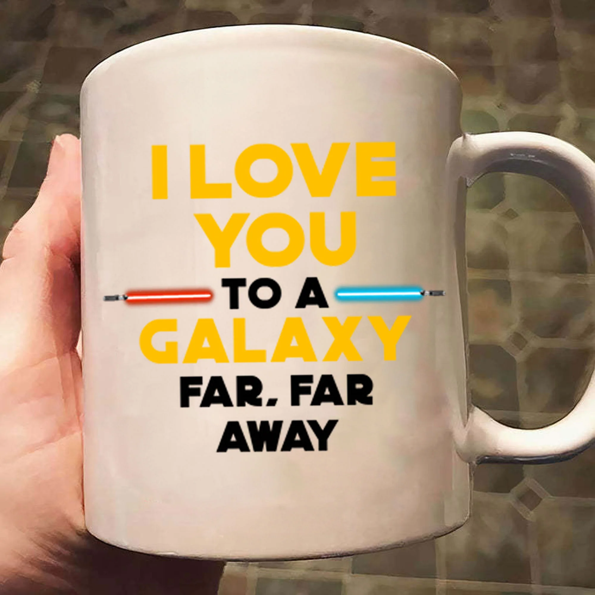 Stwa I Love You To A Galaxy Far Far A Way - Gift For Couple - Personalized Ceramic Mug - CL19 NH96 - Image 3