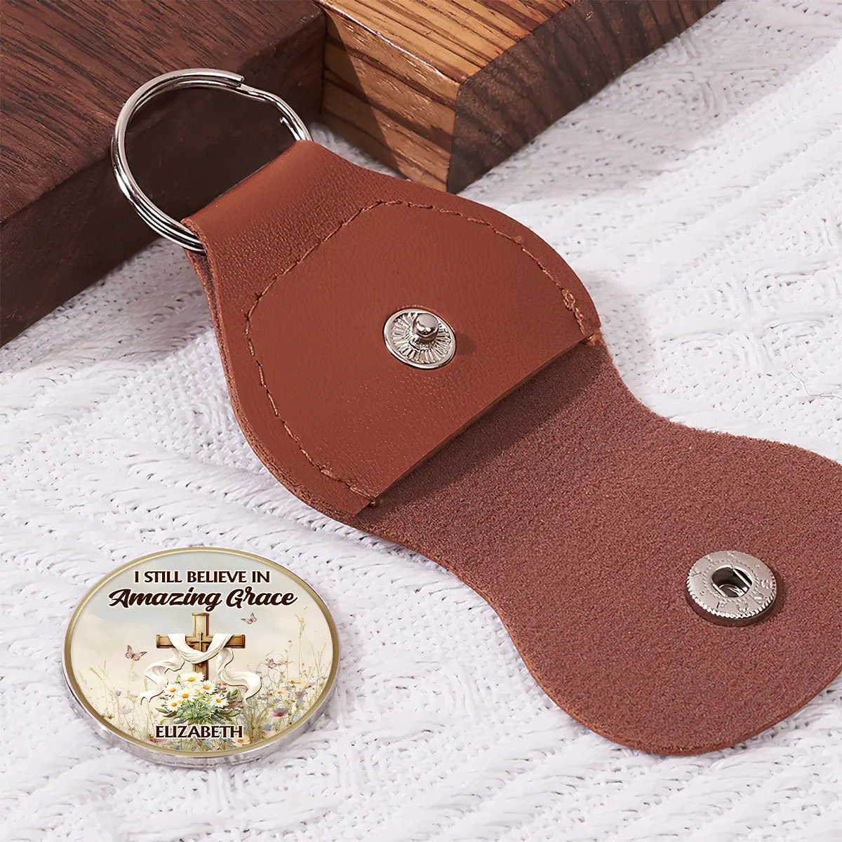 I Still Believe In Amazing Grace - Personalized Pocket Hug - Christian Gift For Her BA01 - Image 4