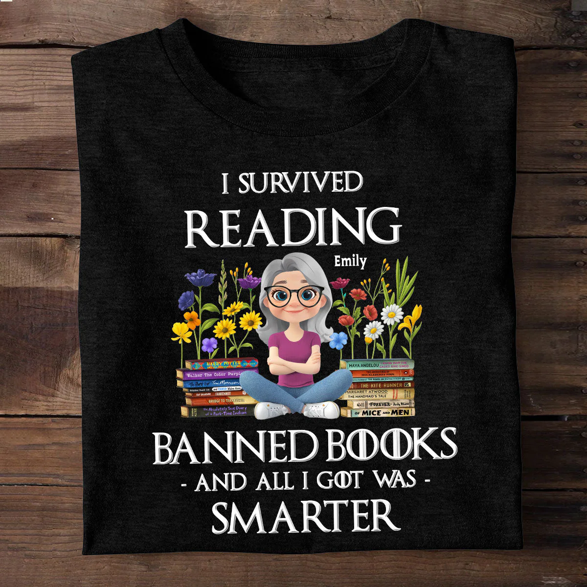 I Survived Reading Banned Books - Personalized 2D Unisex T-shirt | CLB2 - Image 2
