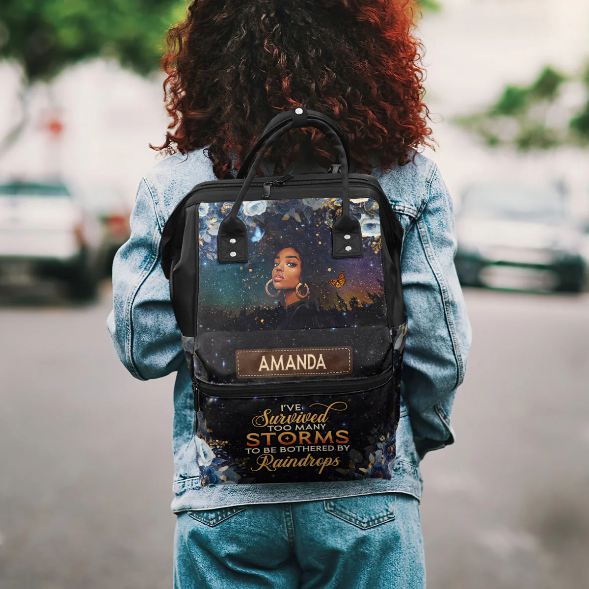 I’ve Survived Too Many Storms – Personalized Duckbilled Backpack – Inspirational Gift For Black Women | HH01 - Image 3