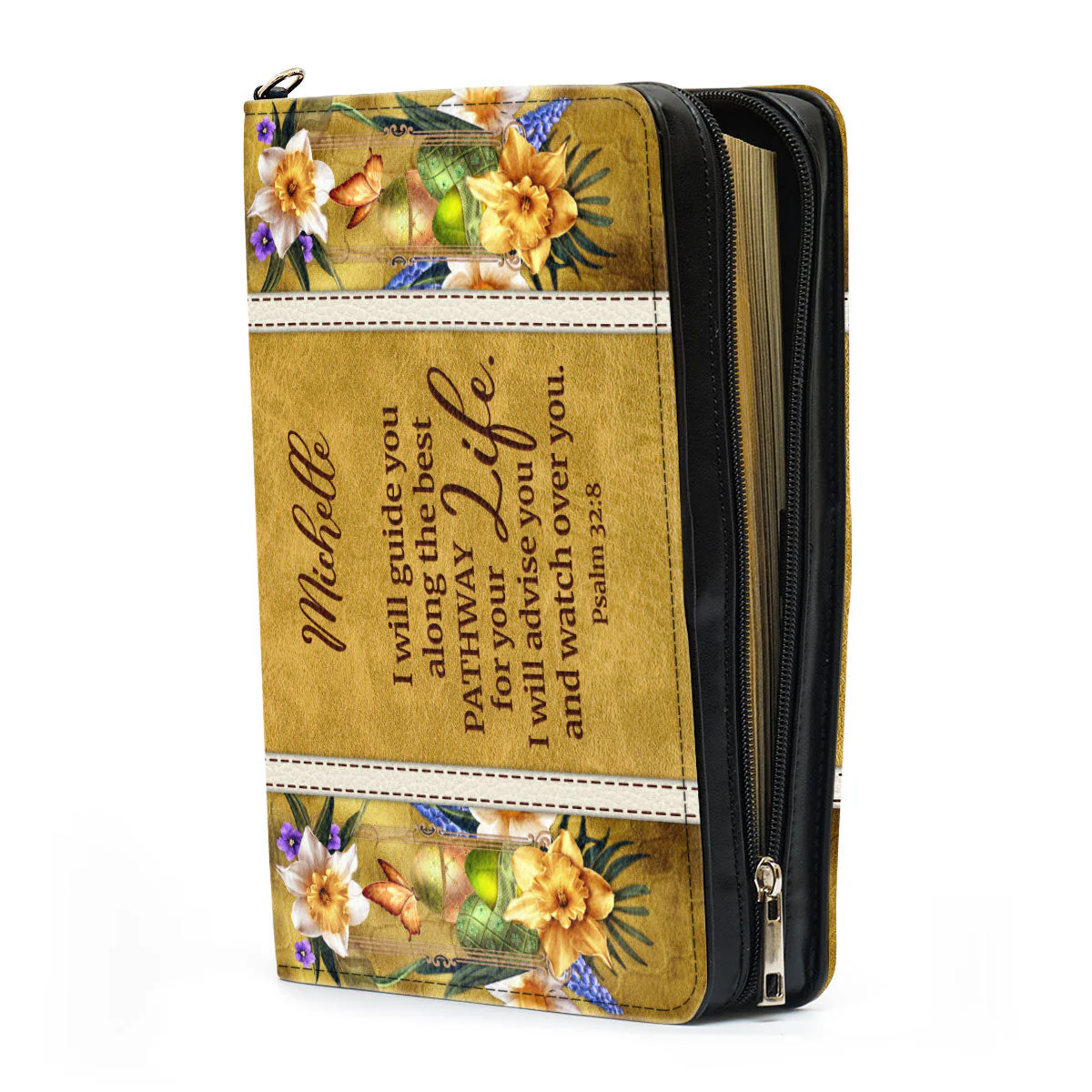 I Will Advise You And Watch Over You - Beautiful Personalized Bible Covers - AT4080827 - Image 4