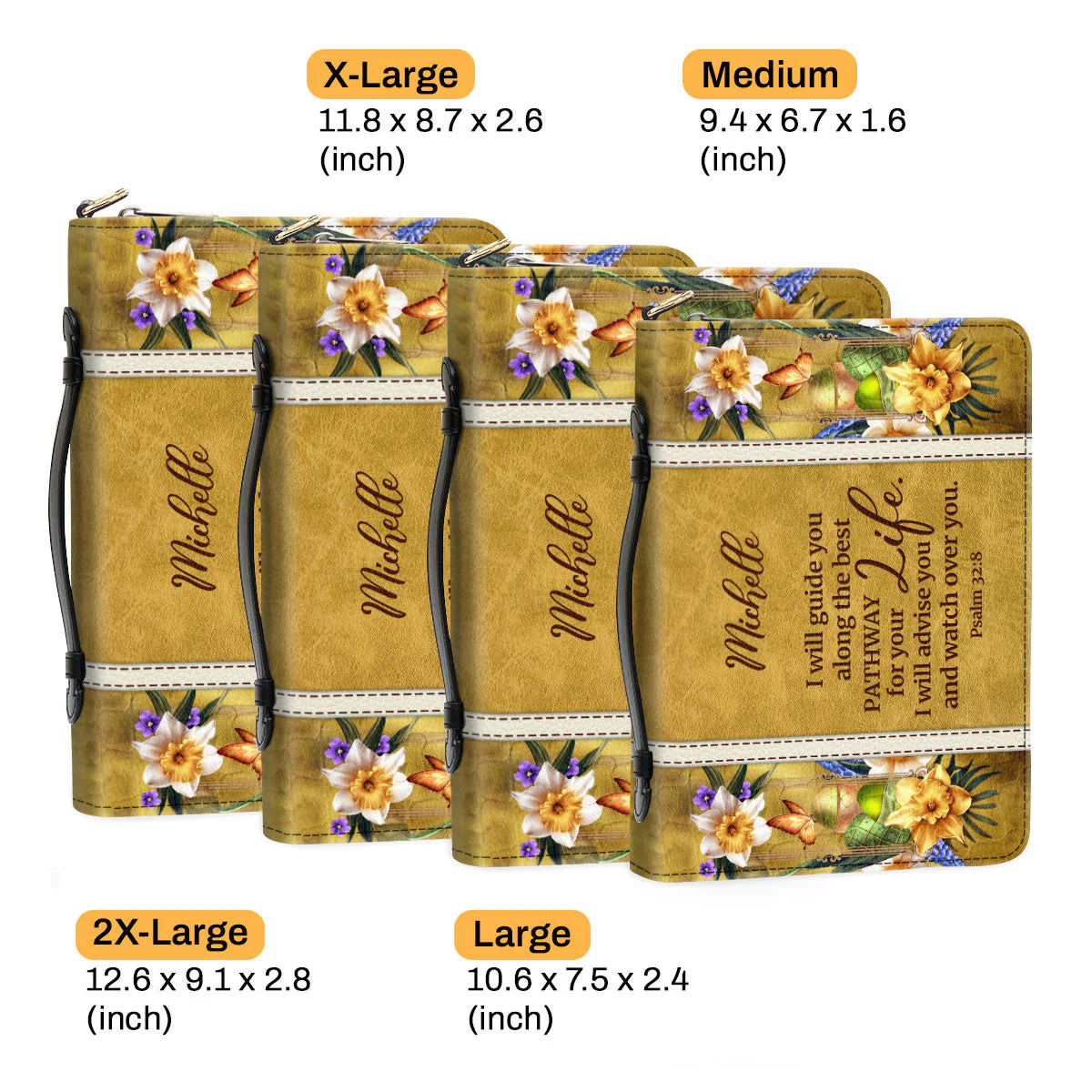 I Will Advise You And Watch Over You - Beautiful Personalized Bible Covers - AT4080827 - Image 6