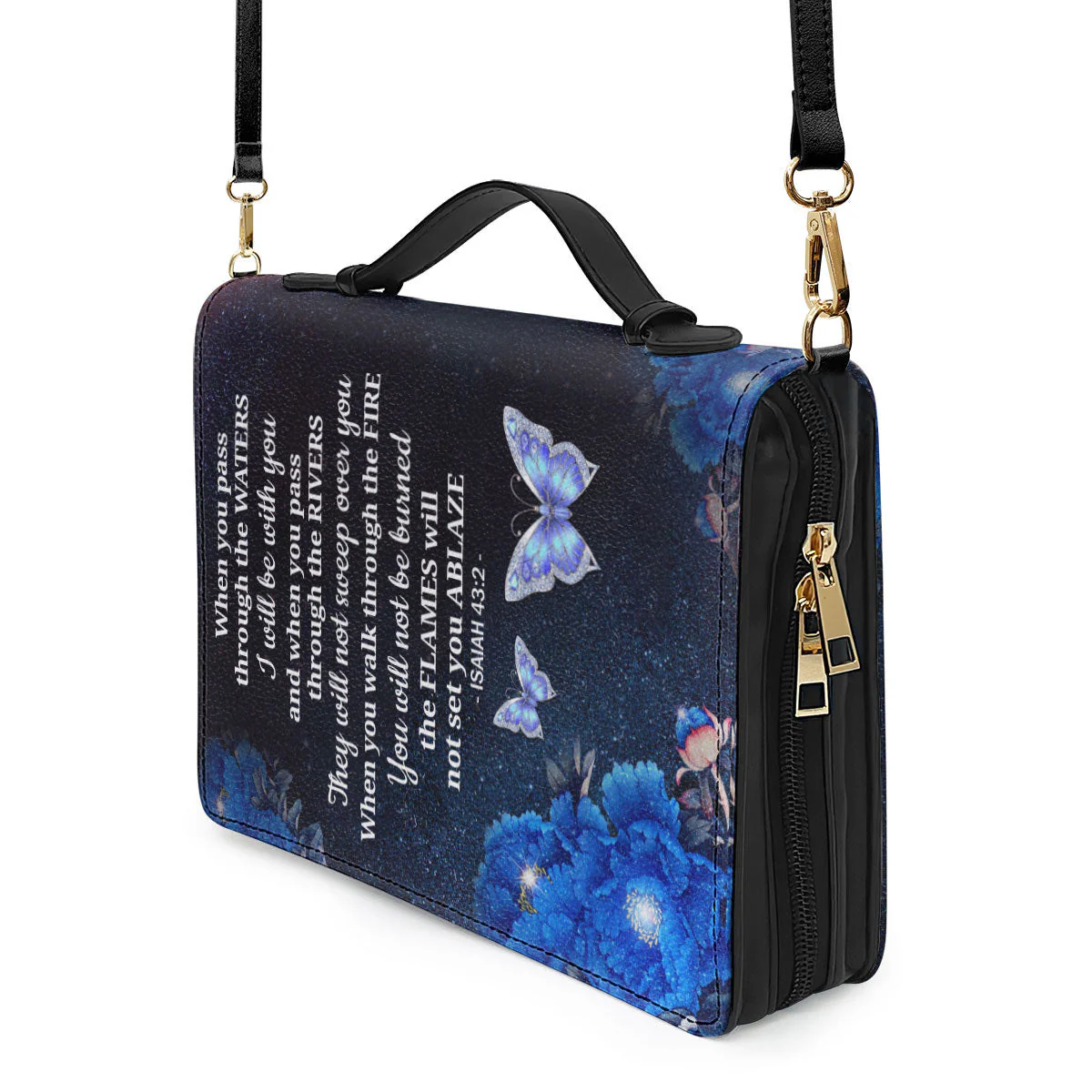 I Will Be With You Isaiah 432 - Awesome Personalized Bible Covers - AT4082416 - Image 5