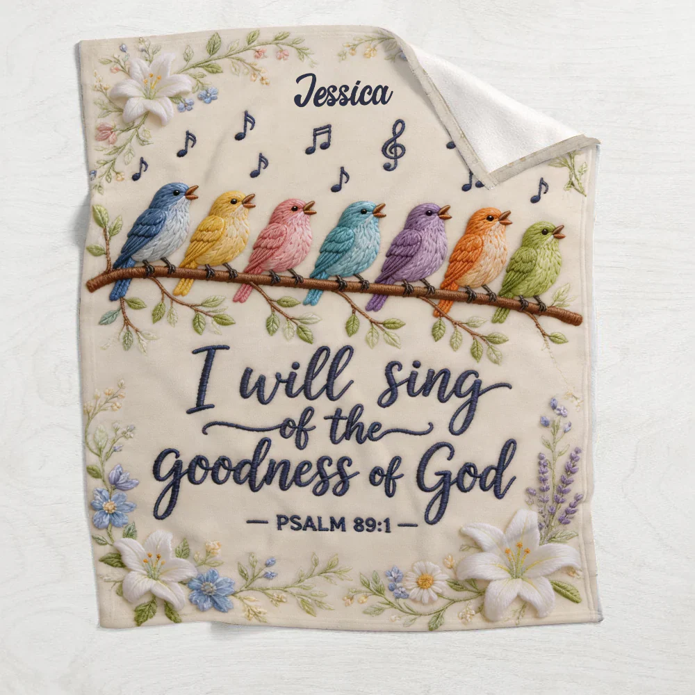 I Will Sing Of Godness - Personalized Blanket - Gift For Christians - Image 4