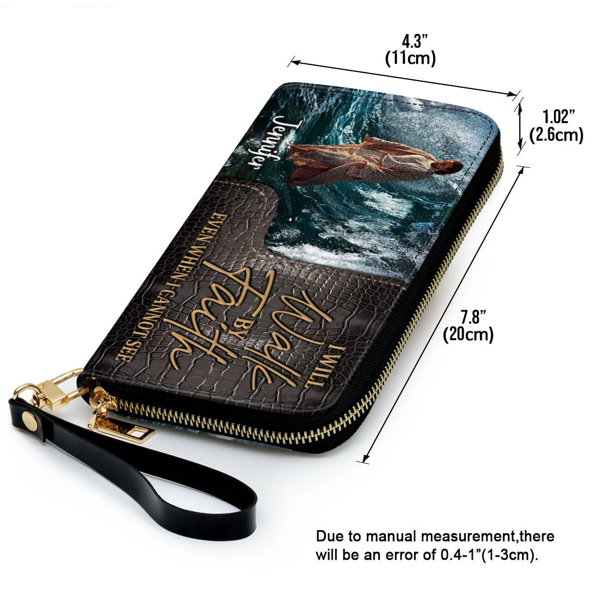 I Will Walk By Faith Even I Cannot See - Thoughtful Gift For Christians - Personalized Leather Long Wallets - AT4080829 - Image 6