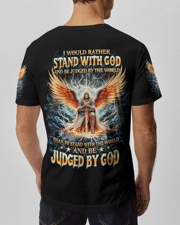 I Would Rather Stand With God - Men's All Over Print Shirt - AT4080523 - Image 4