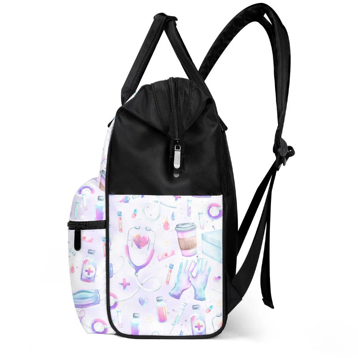 If God Is All You Have - Personalized Duckbilled Backpack - Gift For Nurse HN02 - Image 2