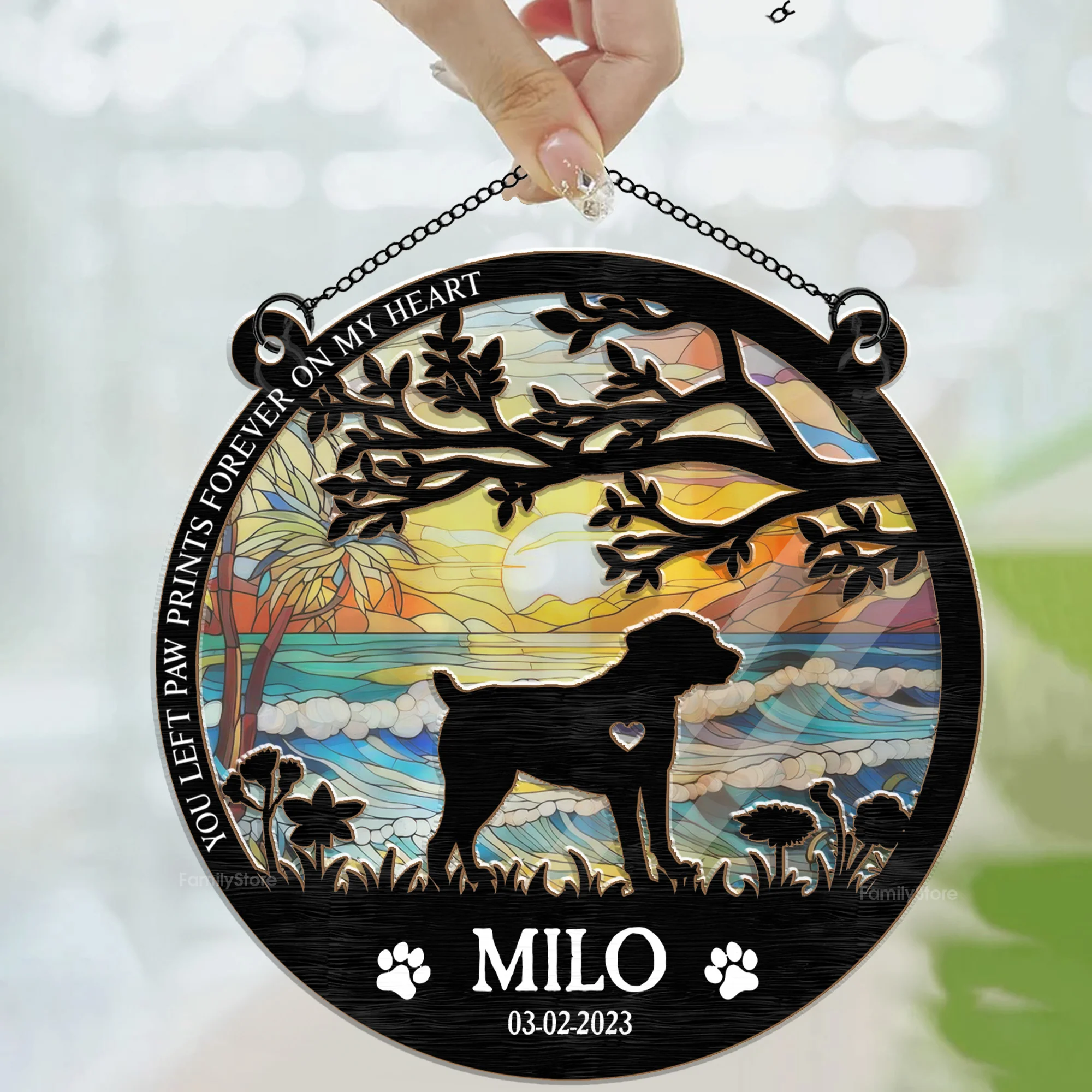 If Love Could Have Saved You - Memorial Gift For Pet Lovers - Personalized Window Hanging Window Hanging Suncatcher Ornament - CLP05 NA94 - Image 3