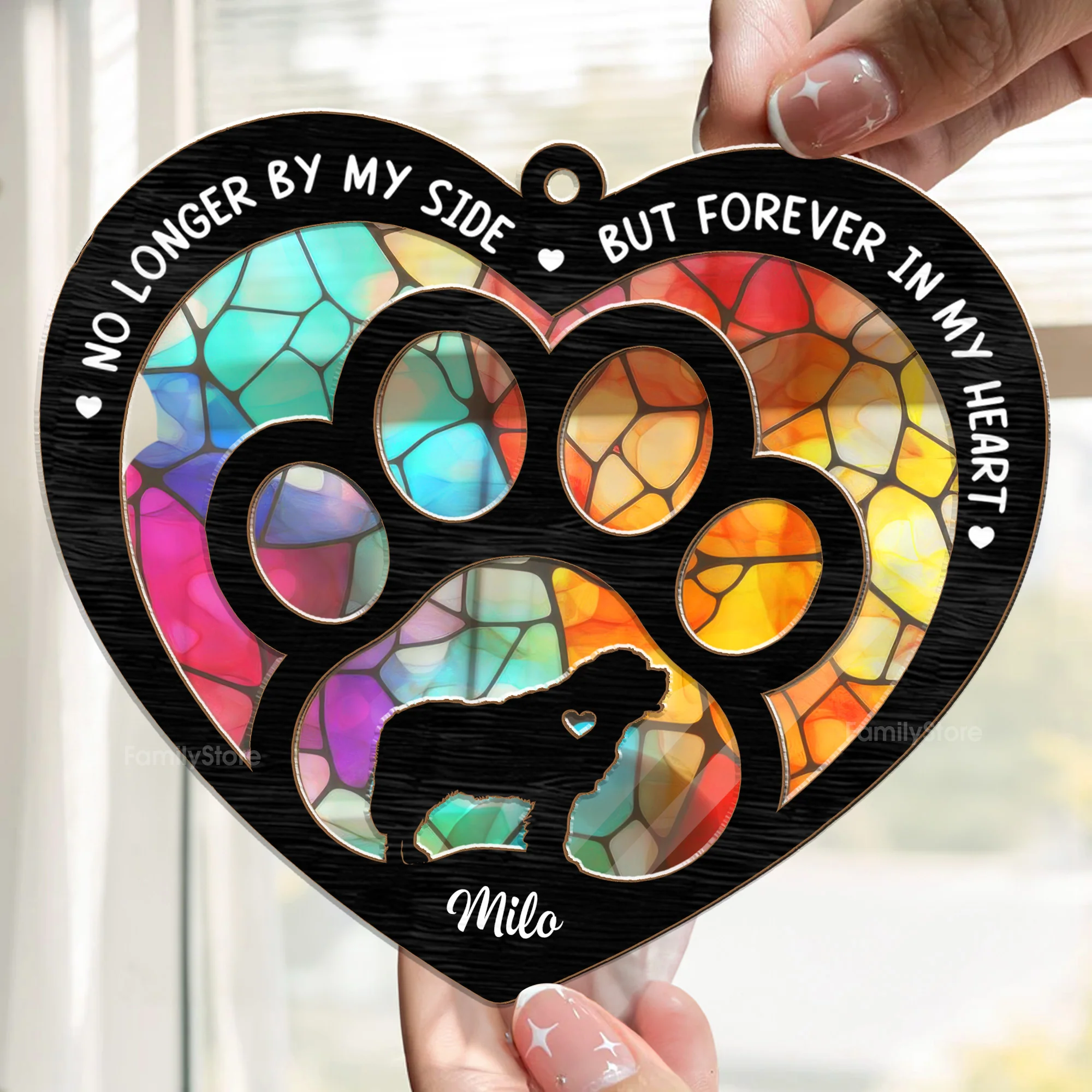 If Love Could Have Saved You You Would've Lived Forever - Memorial Gift For Pet Lovers - Personalized Window Hanging Window Hanging Suncatcher Ornament - CLP05 NA94 - Image 3