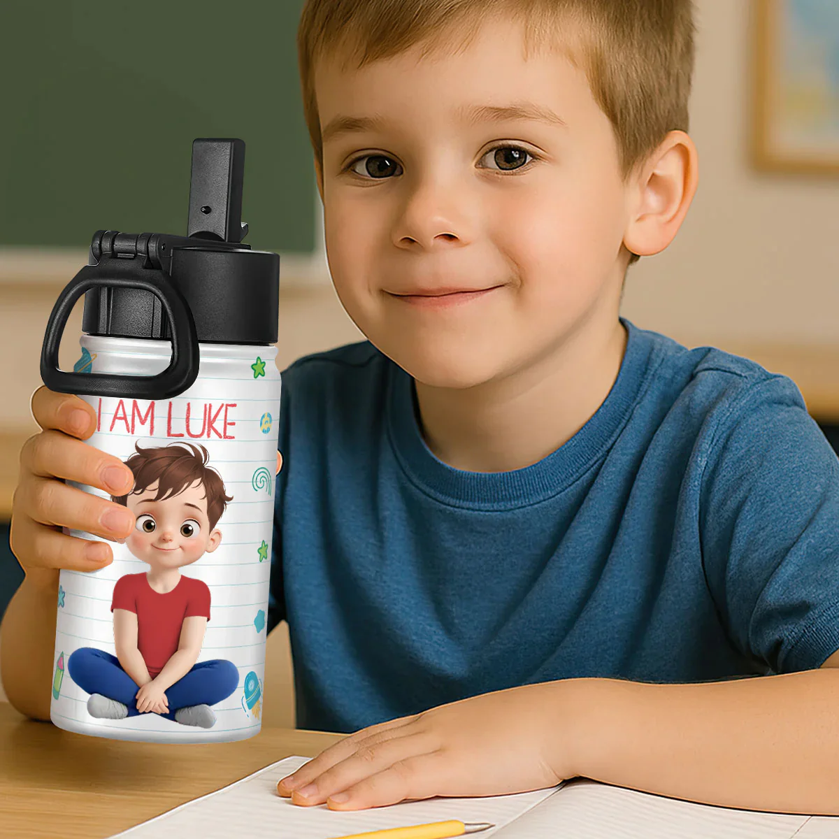 I'm A Child Of God - Personalized Kid Water Bottle - Back To School Gift For Kids | GR25 TD118 - Image 3