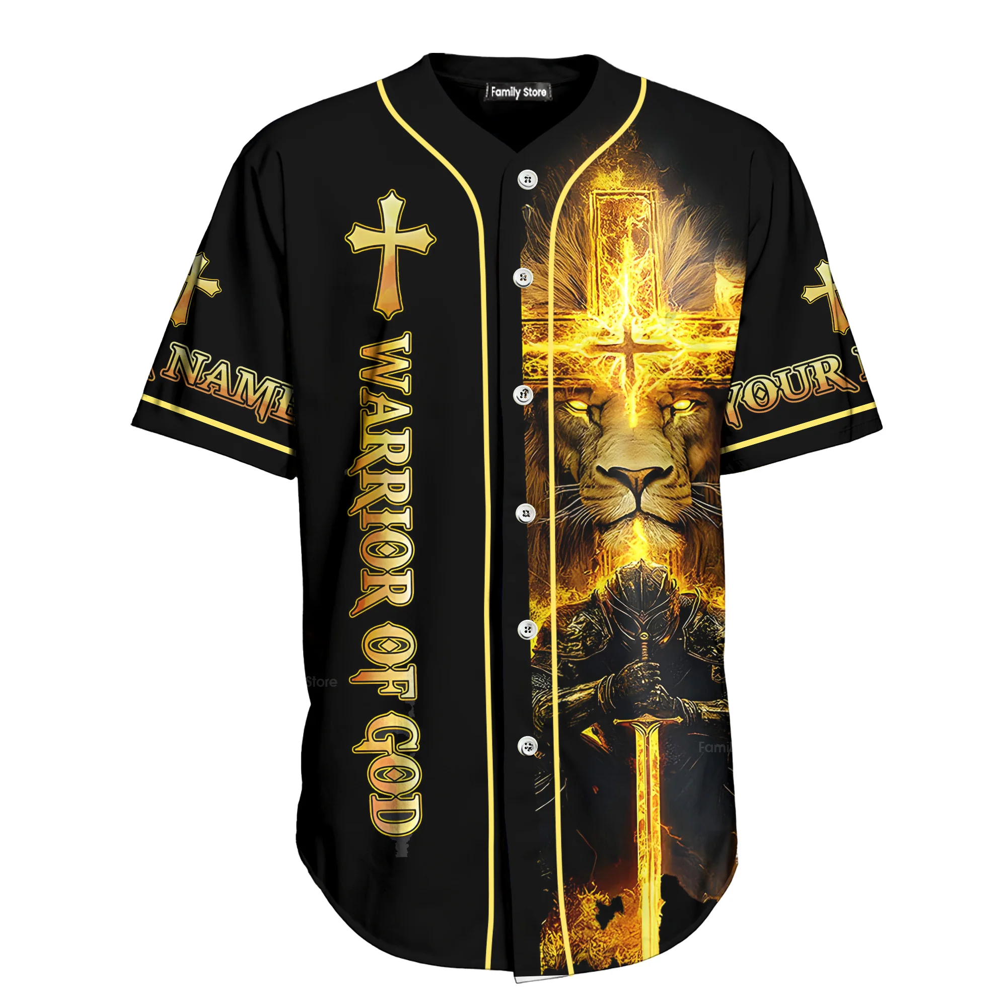 I'm A Warrior Of God Custom Name Baseball Jersey - Christant Gift For Him - Image 6