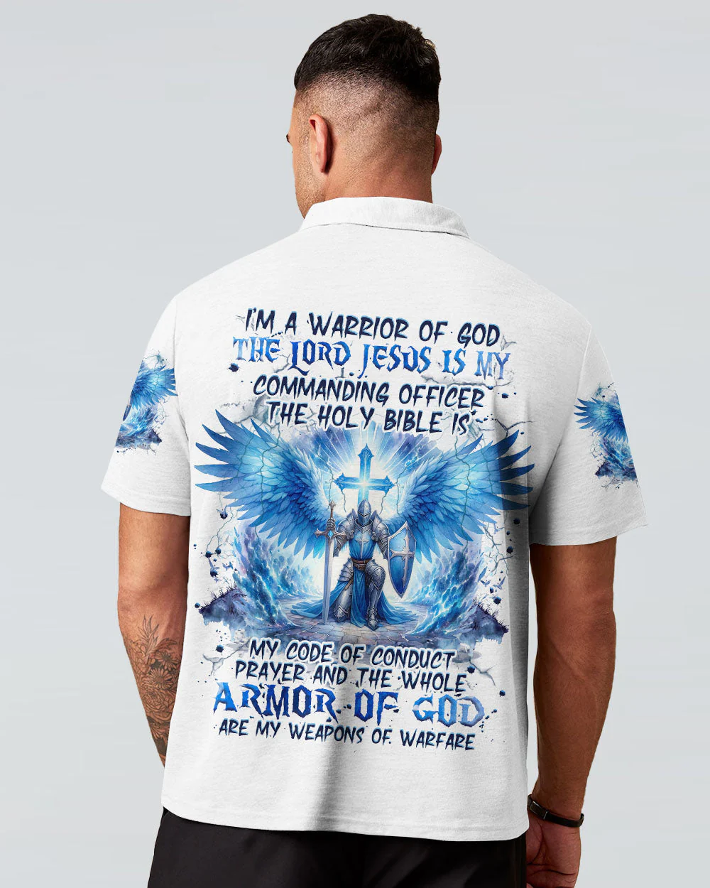 I'm A Warrior Of God Men's All Over Print Shirt - Tlnz0703242 - Image 6