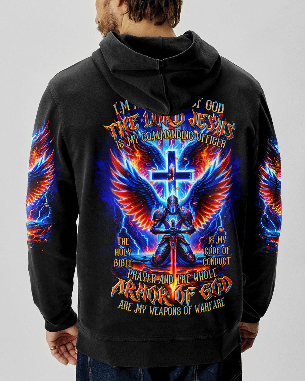 I'm A Warrior Of God Men's All Over Print Shirt - 0409243 - Image 3