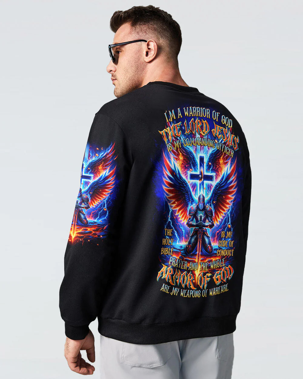 I'm A Warrior Of God Men's All Over Print Shirt - 0409243 - Image 4