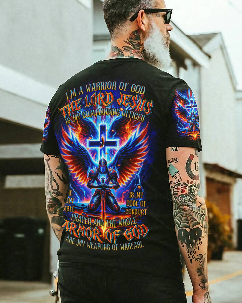 I'm A Warrior Of God Men's All Over Print Shirt - 0409243 - Image 8