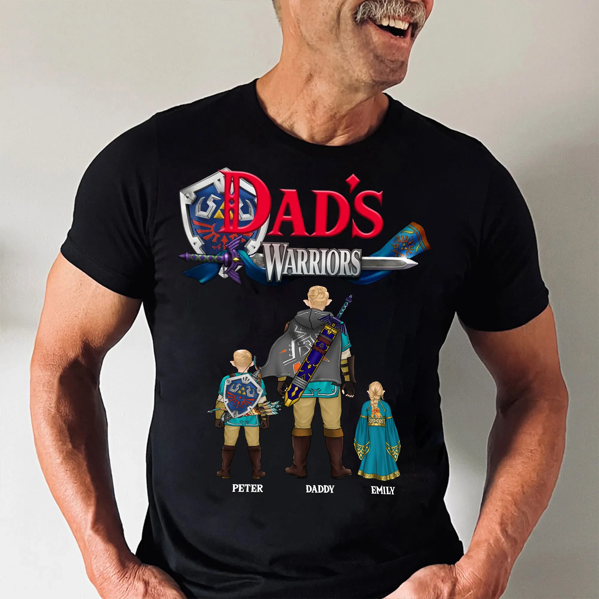 I'm A Zeld Daddy Of The Hyrule Warriors - Gift For Father's Day - Personalized Shirt 2 Side - Image 3