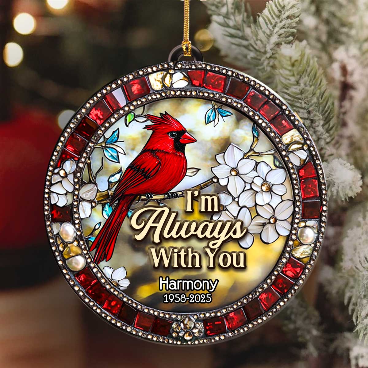 I'm Always With You - Personalized Acrylic Ornament TD118 - Image 6