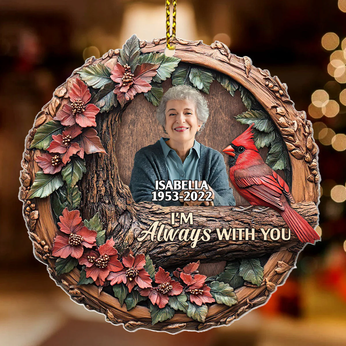 I'm Always With You - Personalized Acrylic Ornament TD118 - Image 2