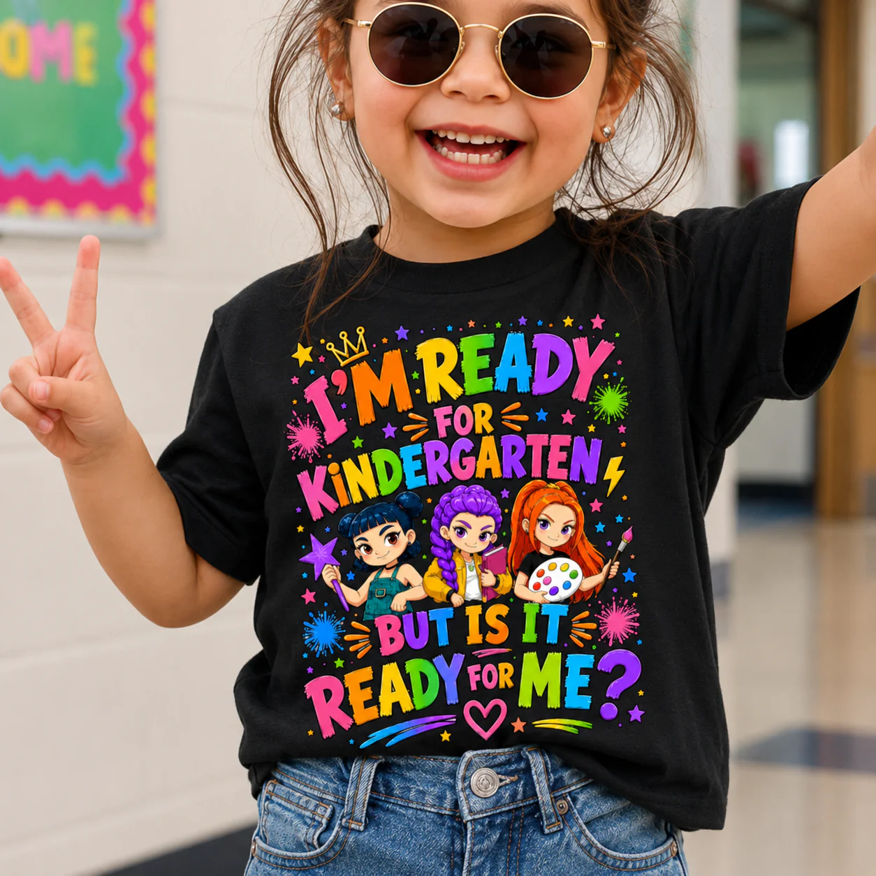 I'm Ready For School But Is It Ready For Me - Personalized Shirt - Gift For Kids - Image 3