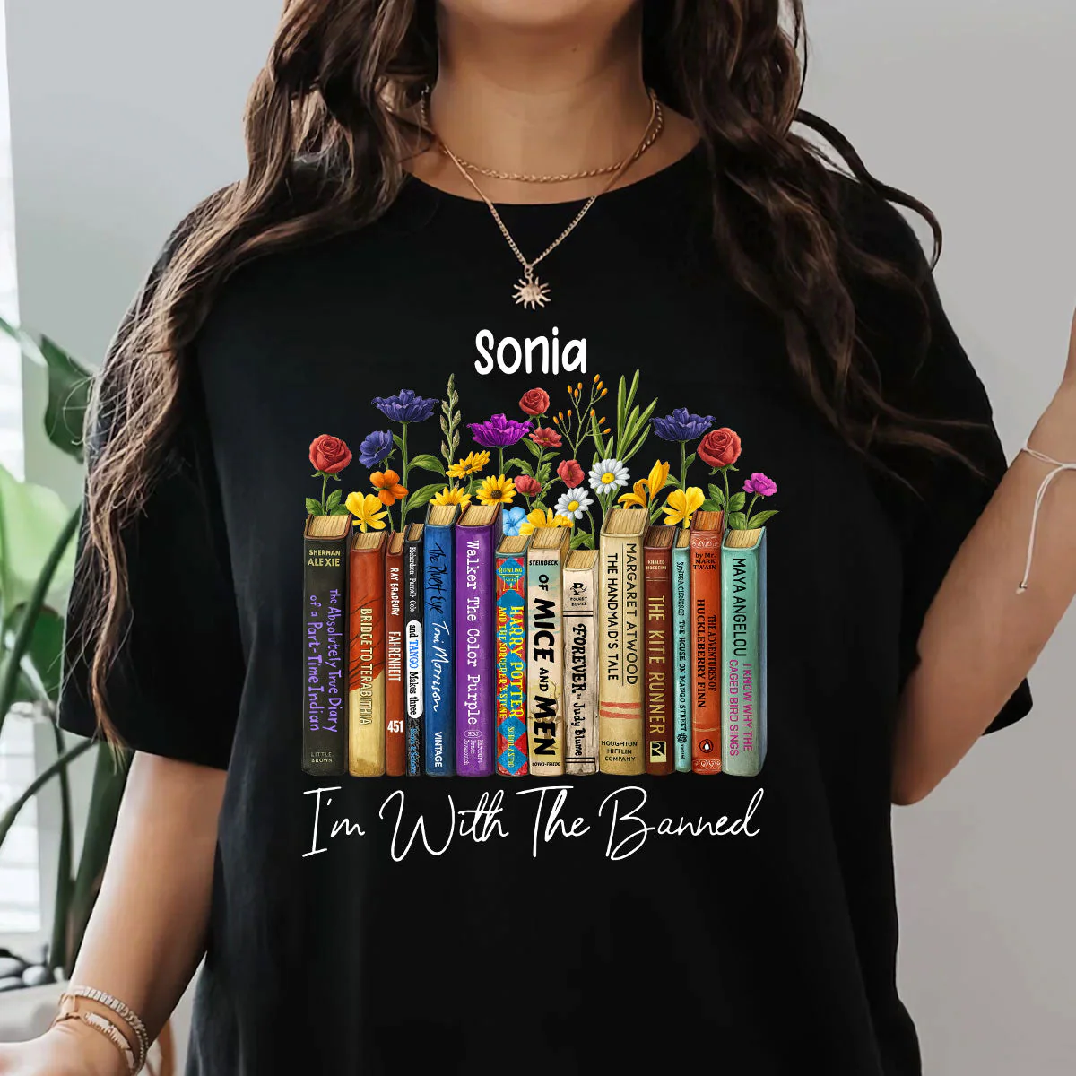 I'm With The Banned - Personalized 2D Unisex T-shirt - Image 4