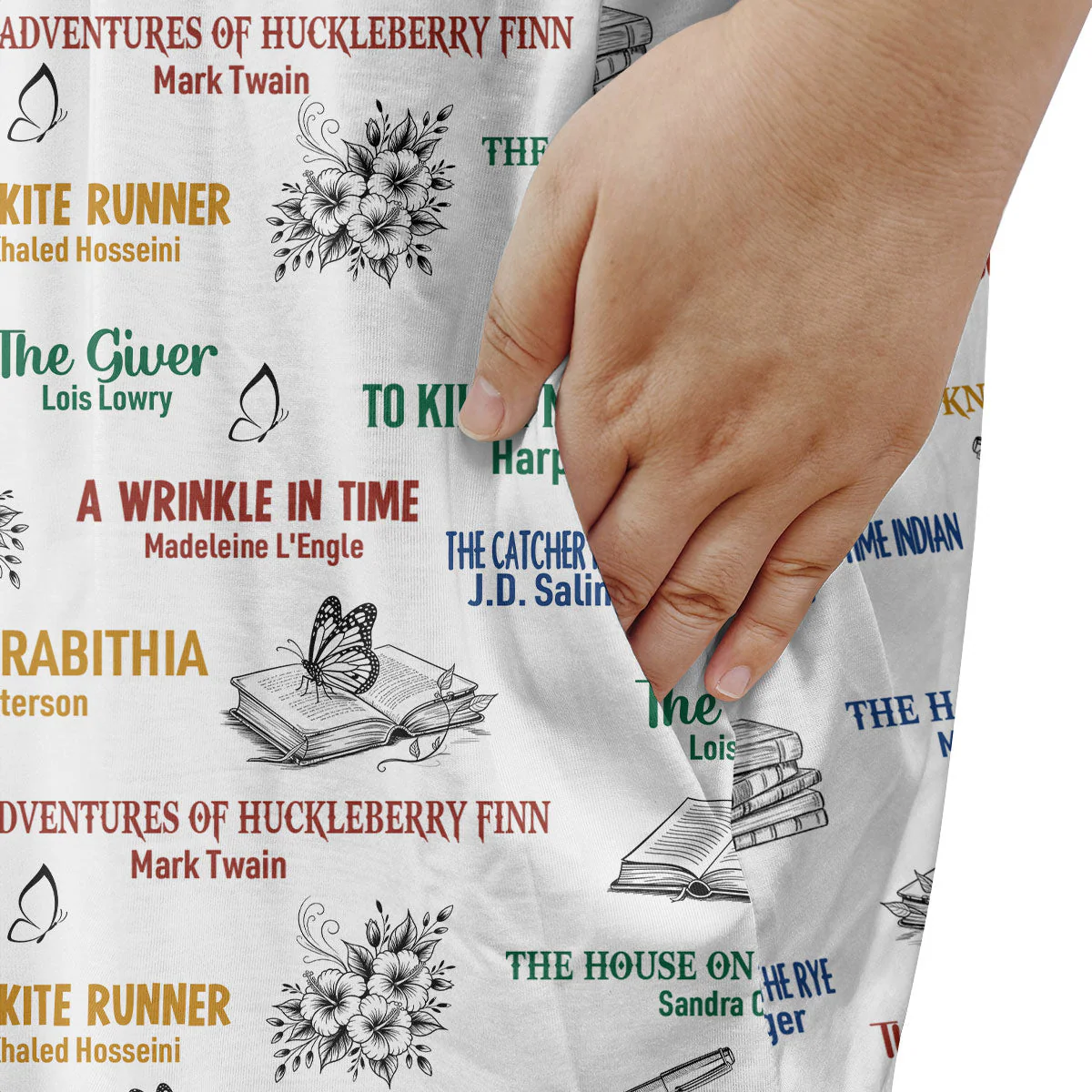 I'm With The Banned - Personalized Sleep Tee - Gift For Her, Book Lovers HH01 - Image 5