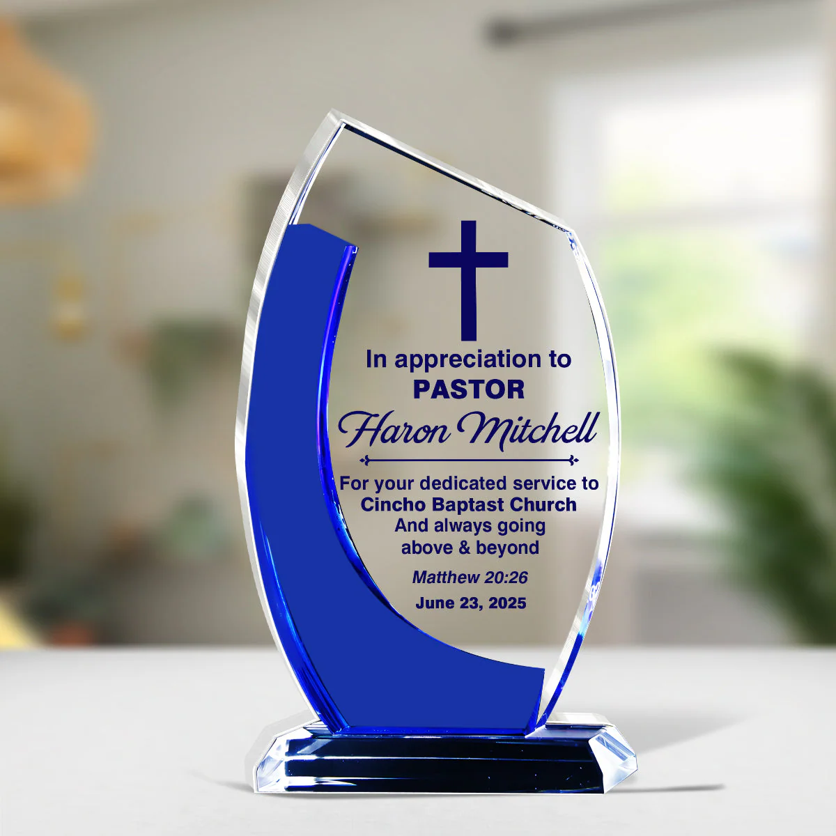 In Appreciation To Pastor - Personalized Acrylic Plaque TD118 - Image 6