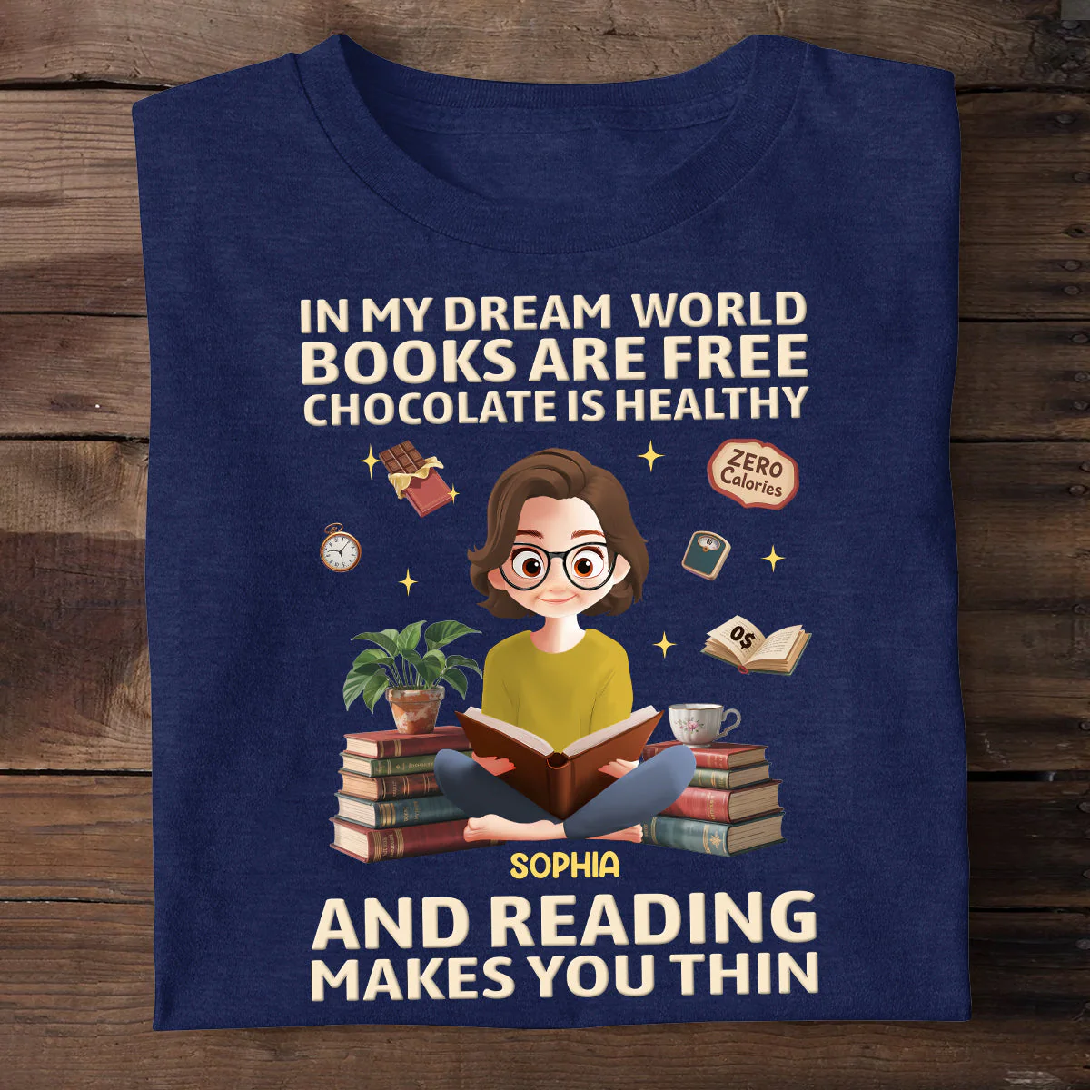 In My Dream World - Personalized Shirt - Gift For Book Lover CLB2