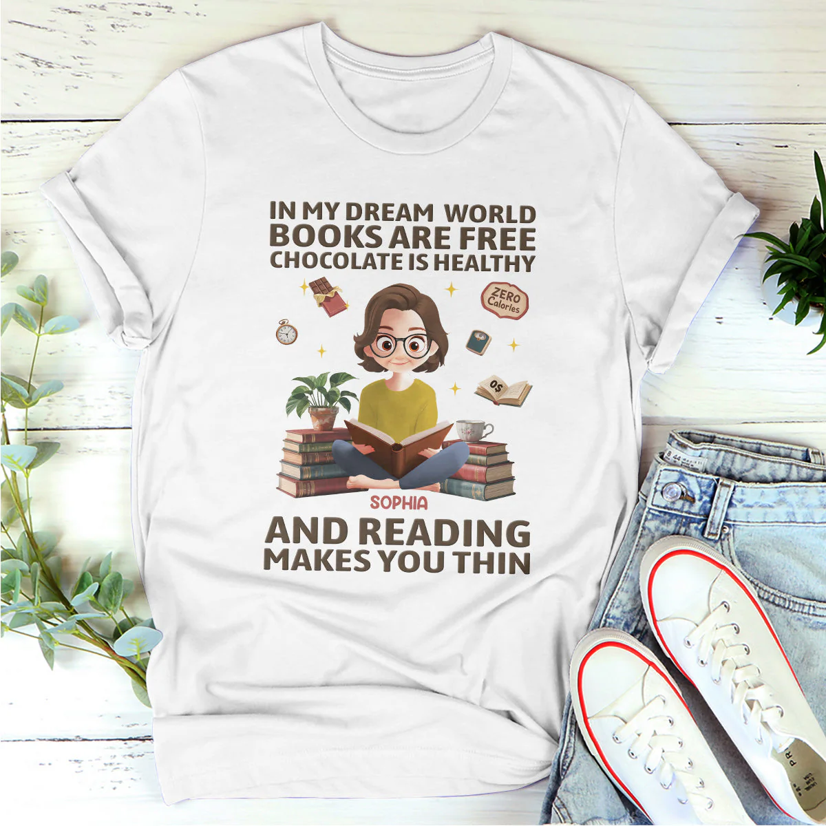 In My Dream World - Personalized Shirt - Gift For Book Lover CLB2 - Image 3