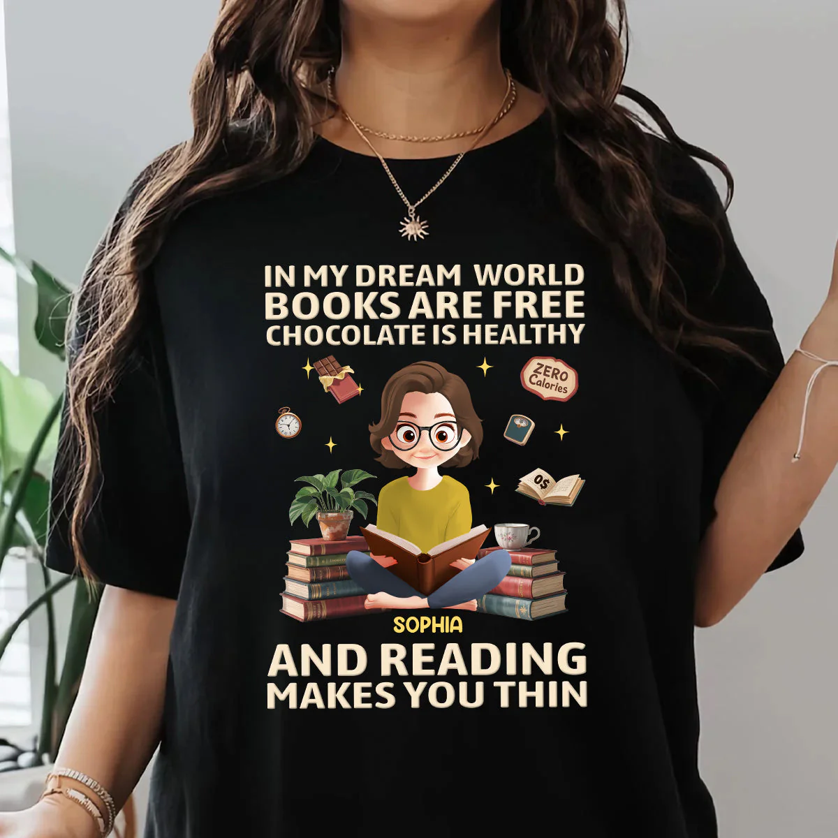 In My Dream World - Personalized Shirt - Gift For Book Lover CLB2 - Image 4