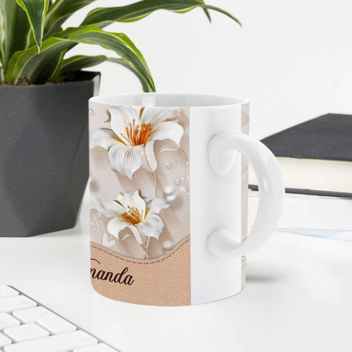 In The Beginning Was The World - Personalized Mug - Christian Gift For Her BA01 - Image 4