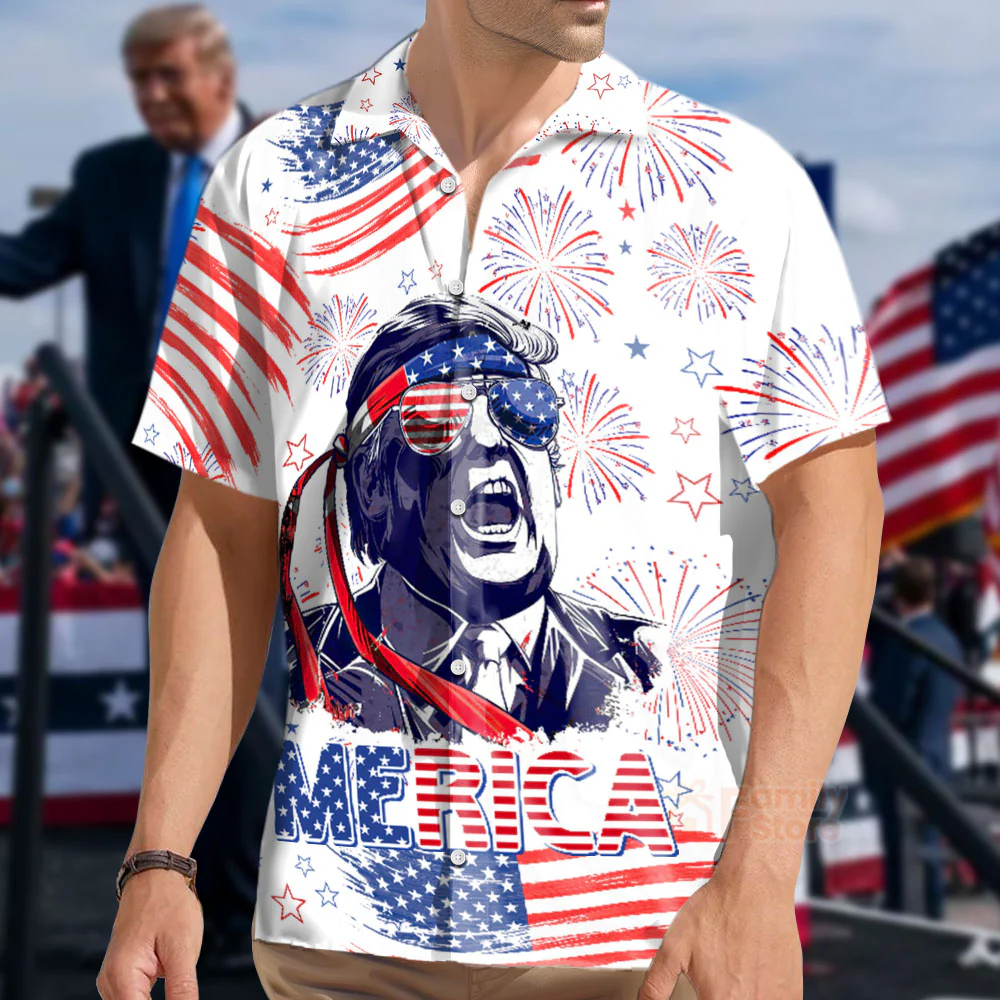 Independence Day American Trump Hawaii Shirt - Image 2