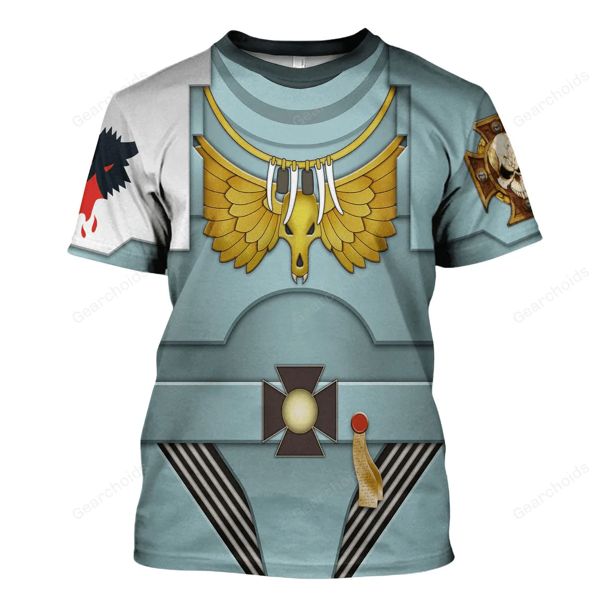 Indomitus Pattern Terminator Armor Space Wolves - Costume Cosplay Hoodie Sweatshirt Sweatpants CSWRH045 - Image 13