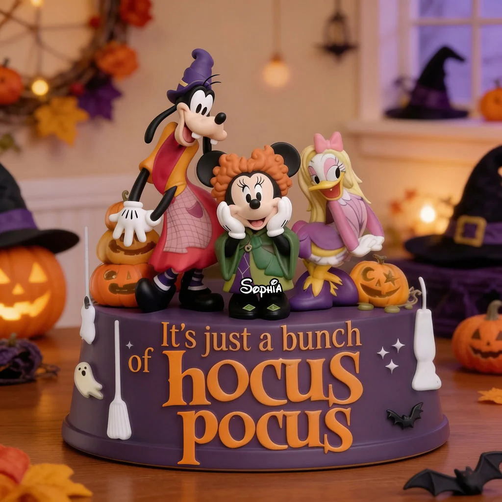 It's Just A Bunch Of Witches - Personalized Acrylic Plaque - Halloween Gift For Magic Moue Lovers