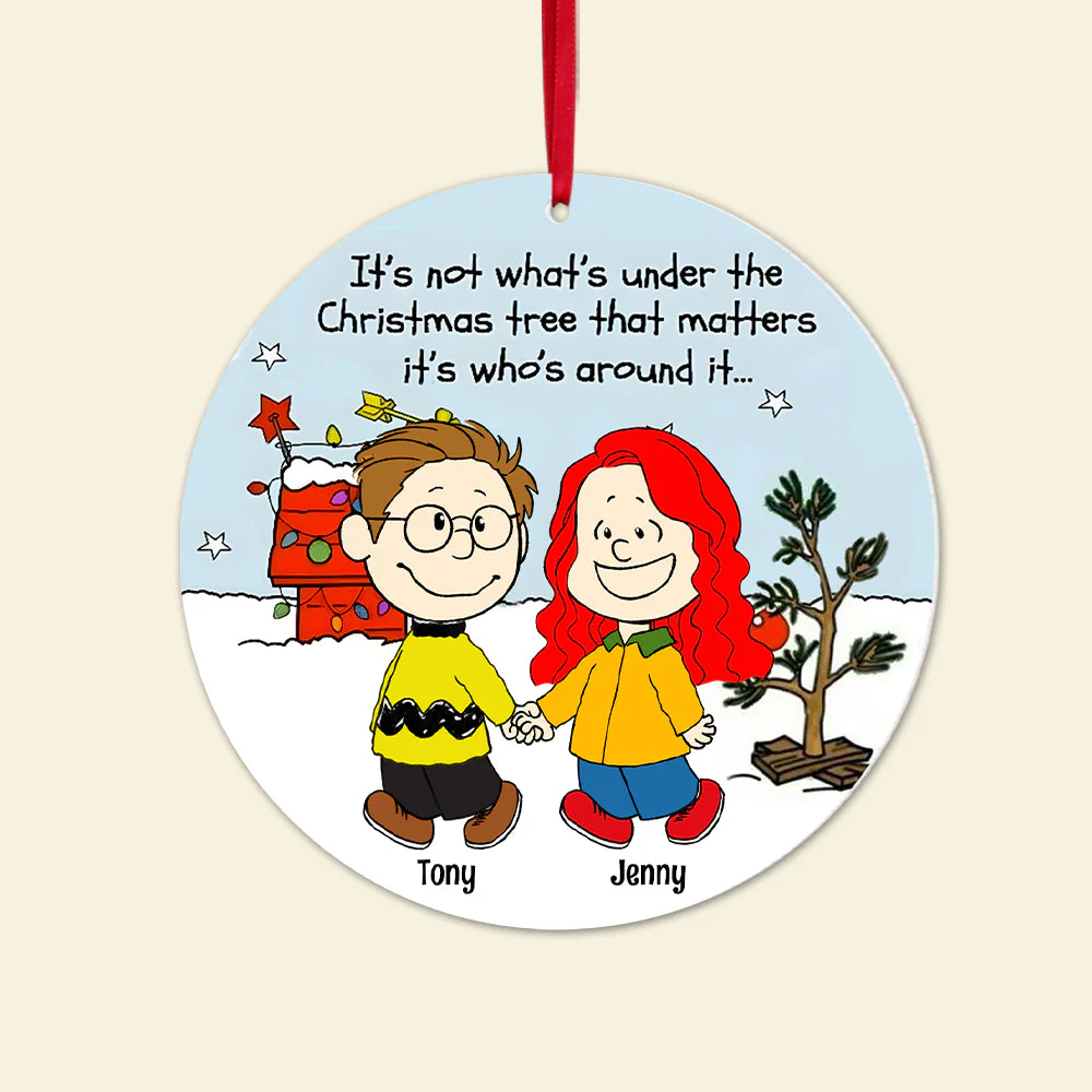Peanut It's Not What's Under The Christmas Tree - Gift For Couples - Personalized Acrylic Ornament CL43 NH96 - Image 5