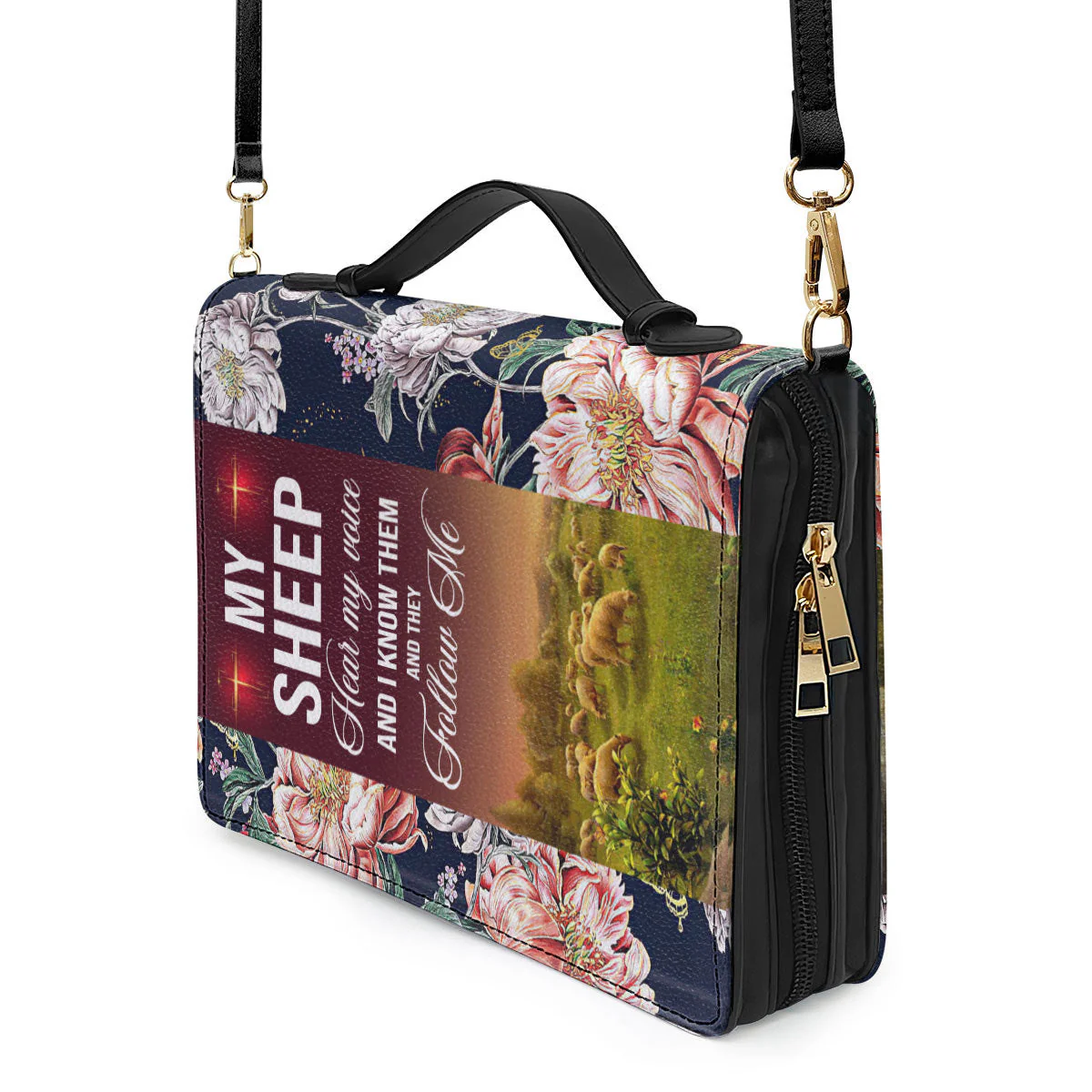 Jesus And Lamb John 1027 My Sheep Hear My Voice - Awesome Personalized Bible Covers - AT4082441 - Image 6