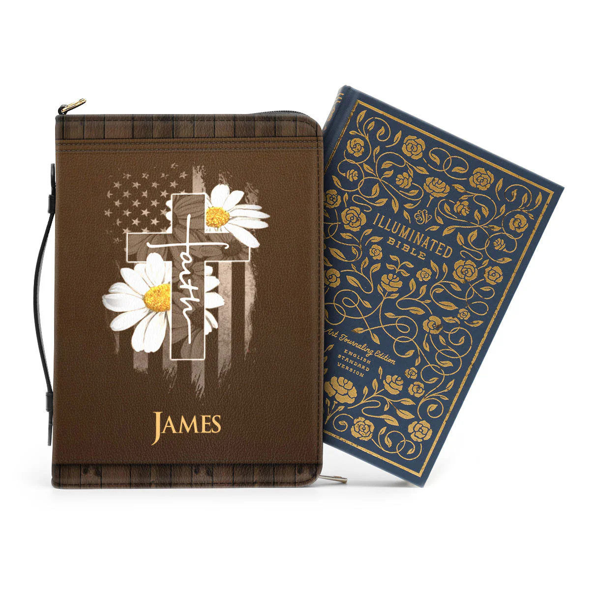 Jesus Christ Is The Same Yesterday And Today And Forever - Unique Personalized Bible Covers - AT4082410 - Image 3